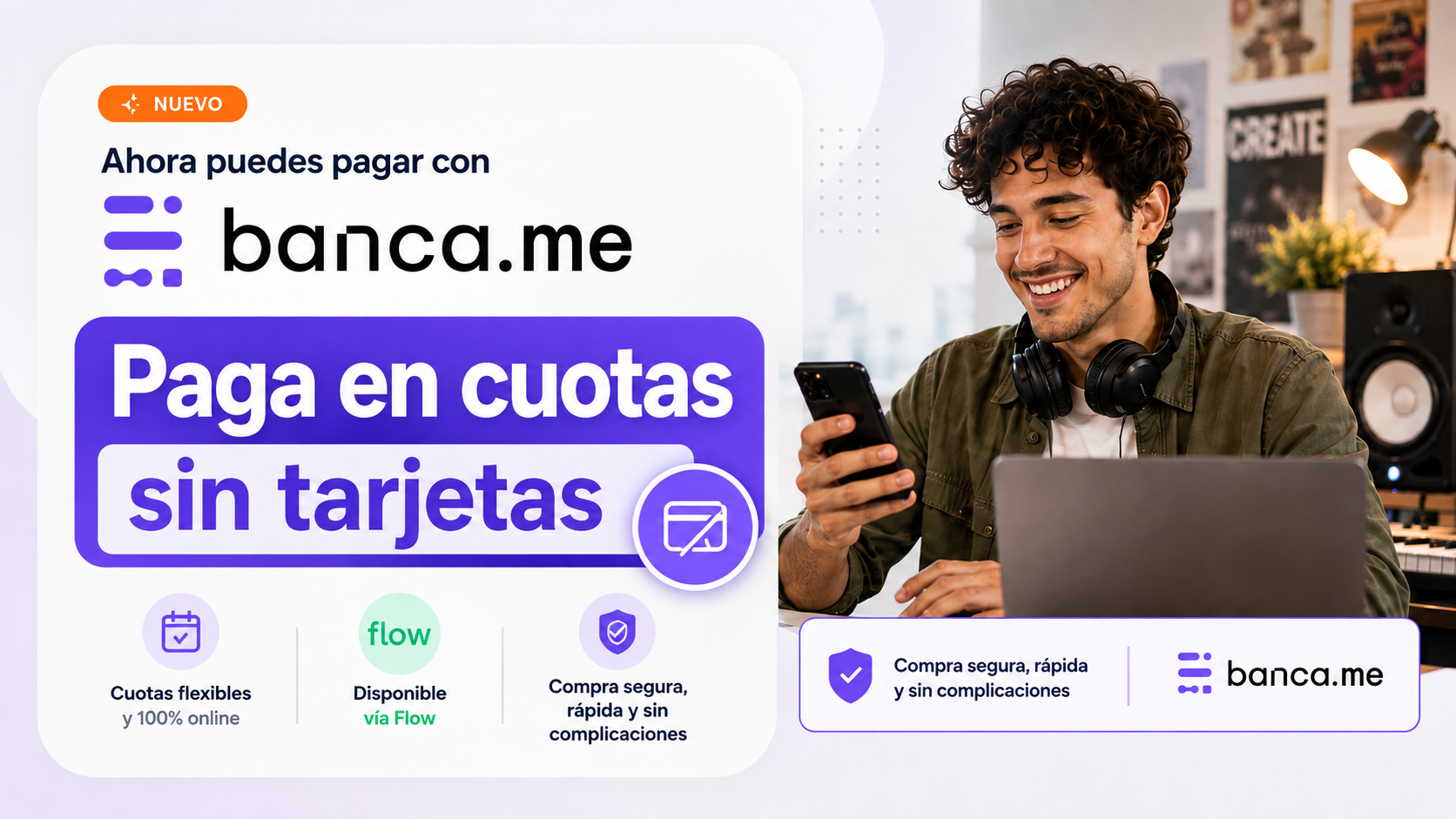 Paga en cuotas sin tarjeta con Banca.me