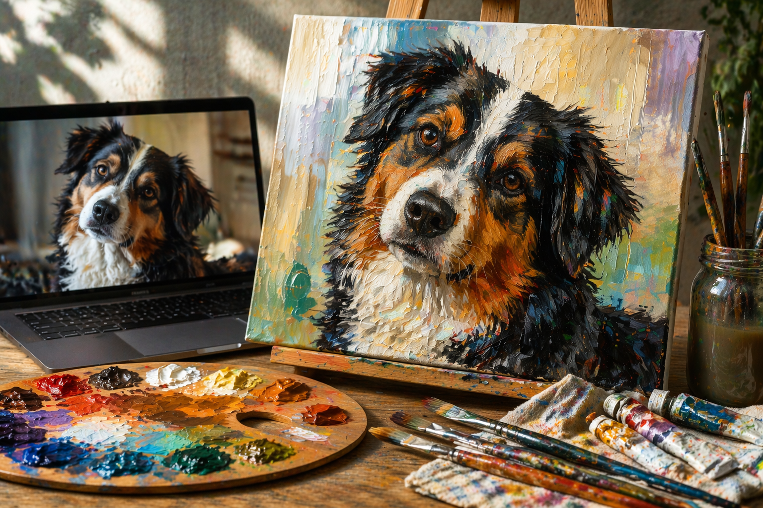 Retrato de Mascotas en Acrílico